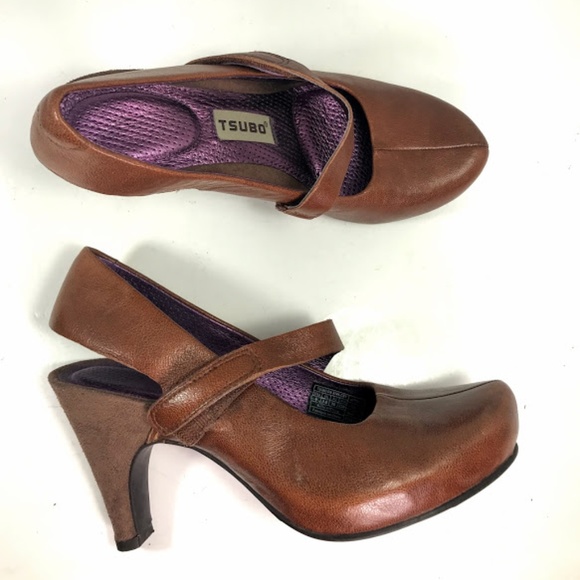 Tsubo Shoes - TSUBO Size 5 ACREA Aubergine Brown Mary Jane shoes